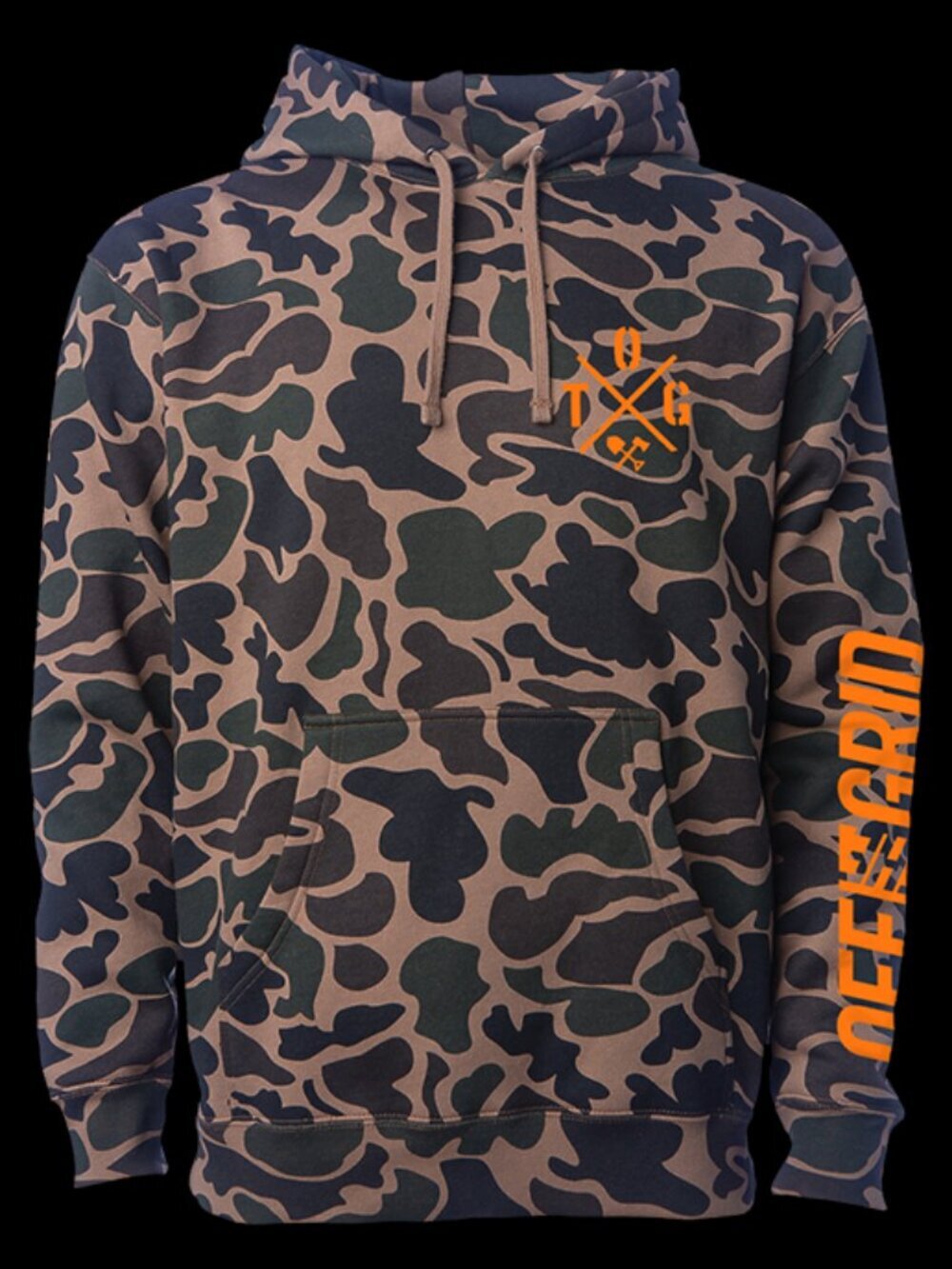 Off The Grid Surplus Crossed Up Hoodie - Duck Camo